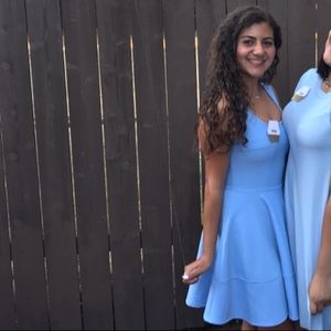 Lulu’s periwinkle skater dress